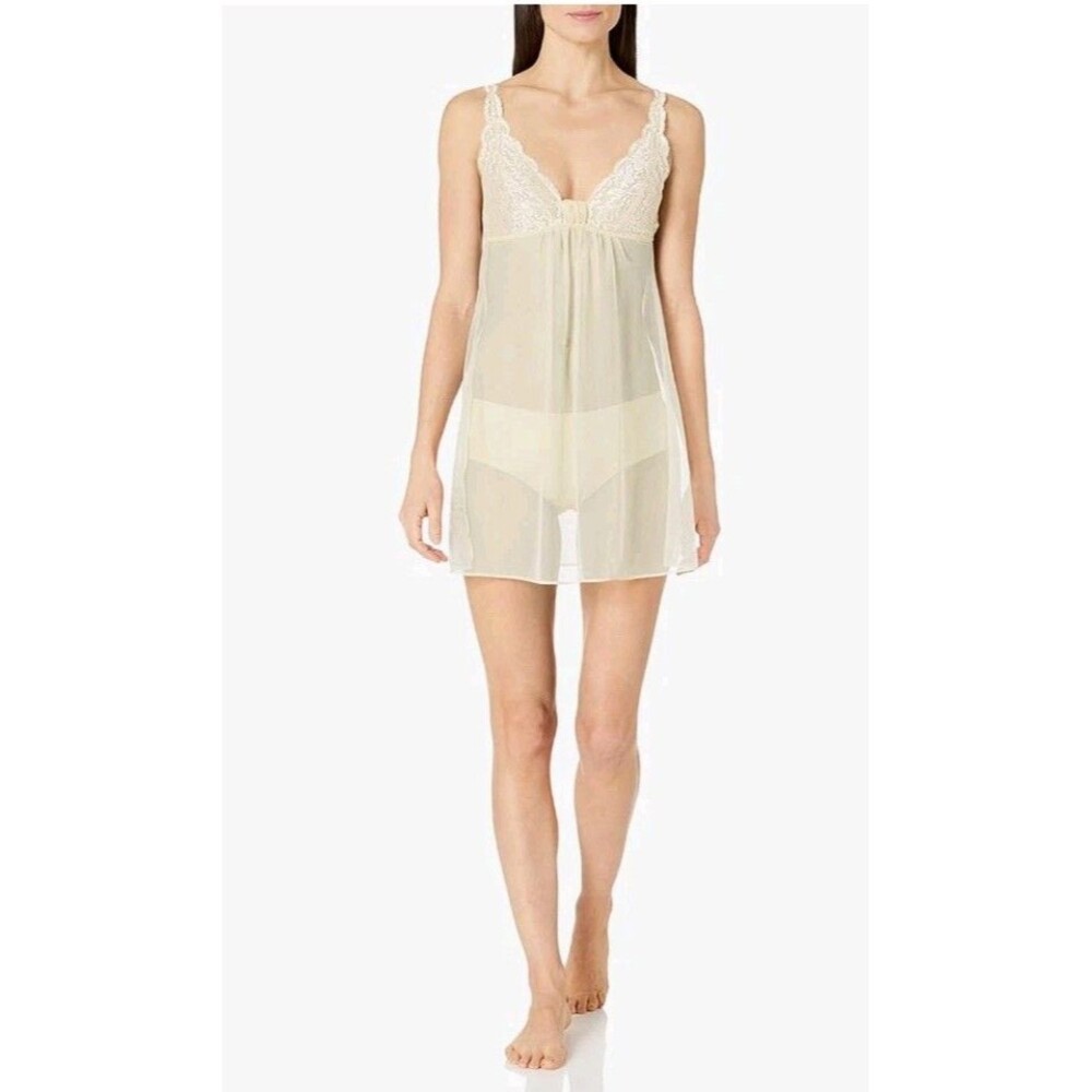 Underella Babydoll Lingerie by Ella Moss in Bridal Ivory Buttercup S NWT $88